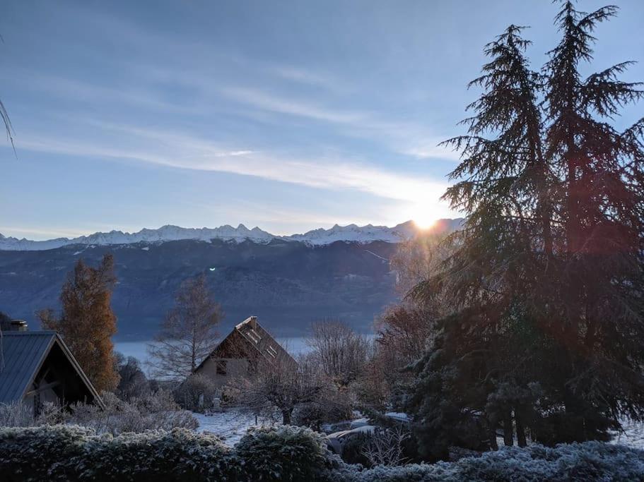 Maison Familiale En Montagne Avec Vue Merveilleuse Sur Le Massif De Belledonne Saint-Bernard  Екстер'єр фото