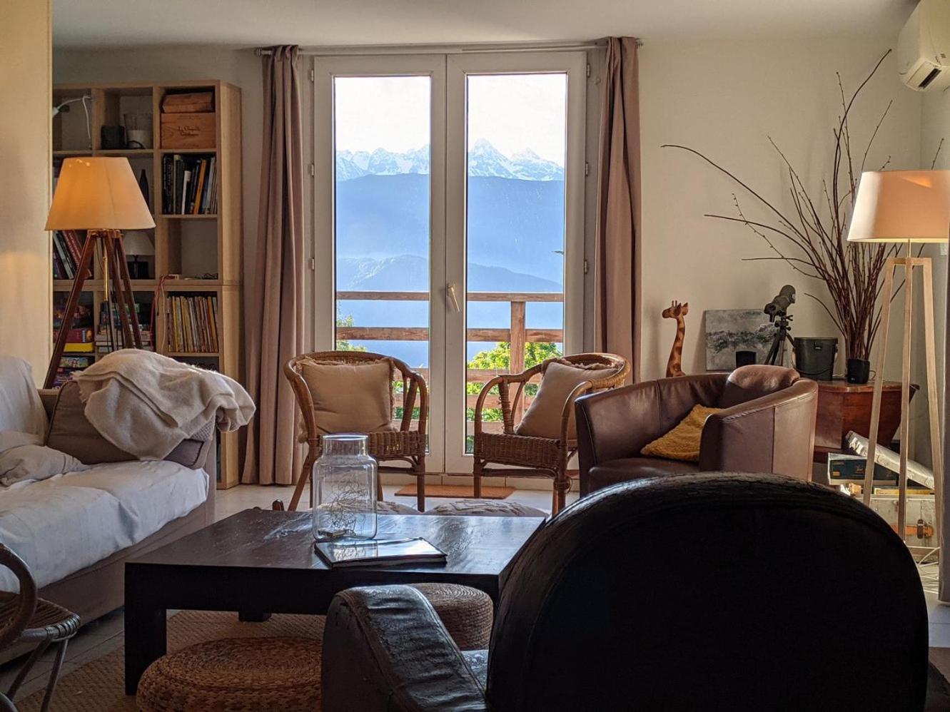 Maison Familiale En Montagne Avec Vue Merveilleuse Sur Le Massif De Belledonne Saint-Bernard  Екстер'єр фото
